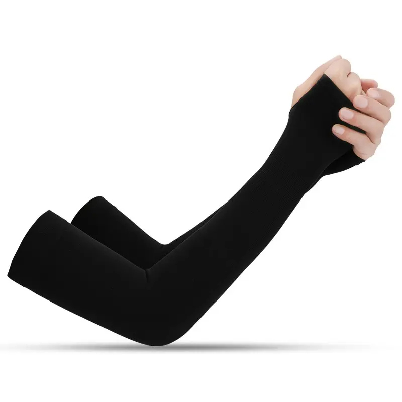 Cycling Arm Warmers - WRELS แขนขี่จักรยานฤดูร้อนผ้าน้ําแข็งขี่จักรยานแขนป้องกันแสงแดด U Nisex ระบายอากาศได้วิ่งวอลเลย์บอลแขนกีฬากลางแจ้ง
