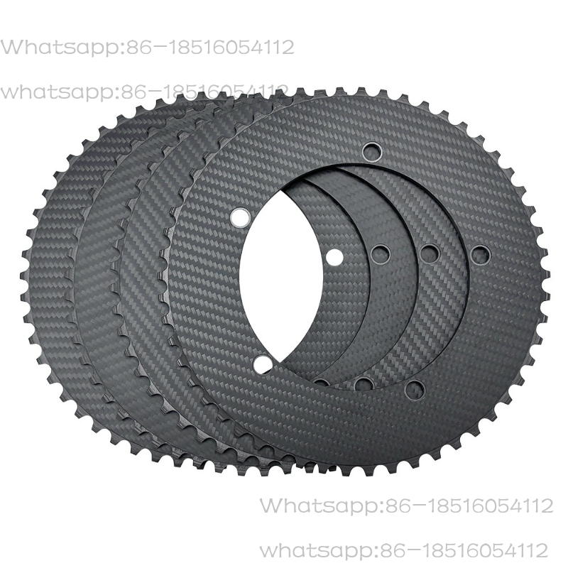 Cycling Hand Gear - จานเฟืองคาร์บอนไฟเบอร์น้ำหนักเบา BCD144 สำหรับจักรยานฟิกซ์เกียร์