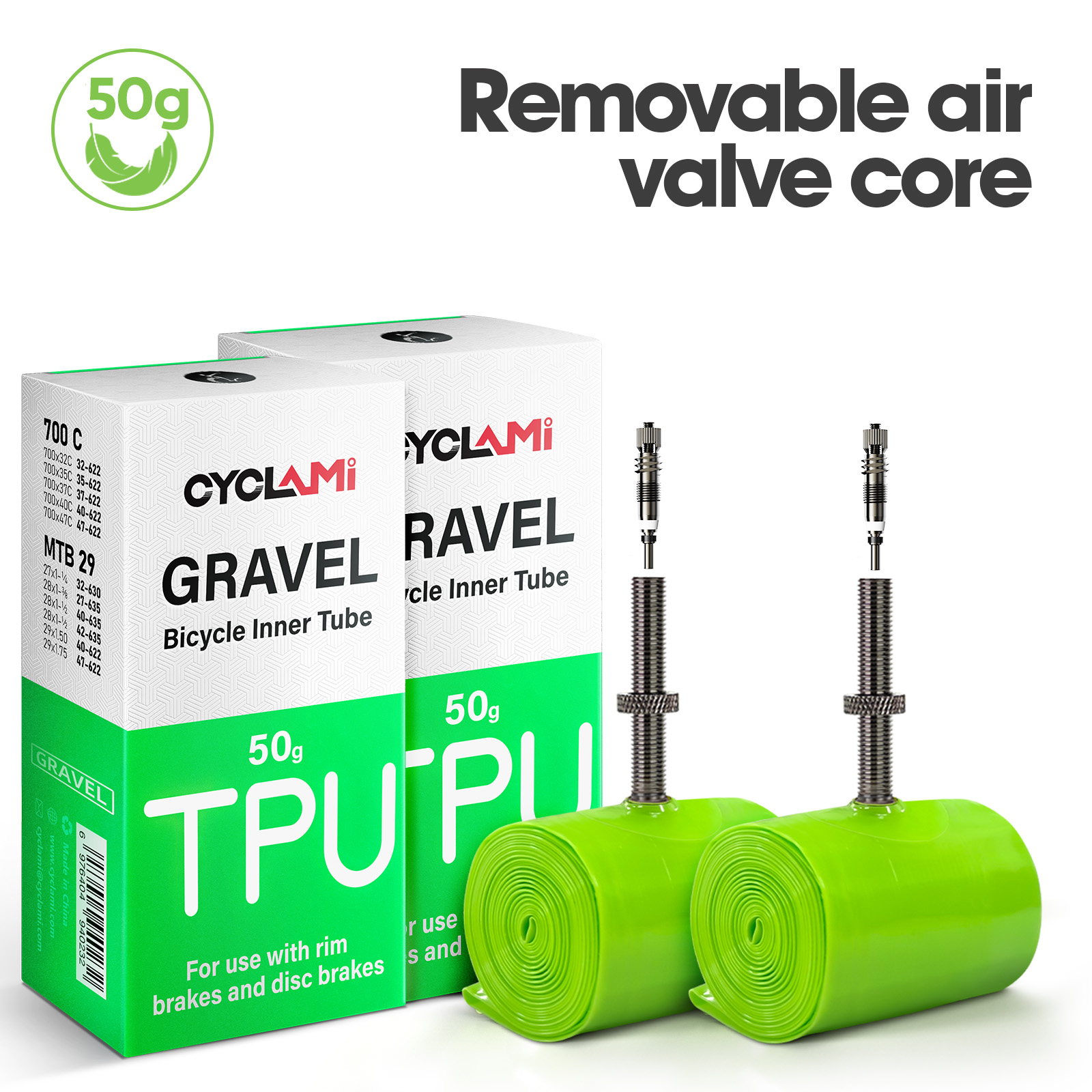Gravel Bike Tires - ยางในจักรยาน CYCLAMI Ultralight Road MTB 29