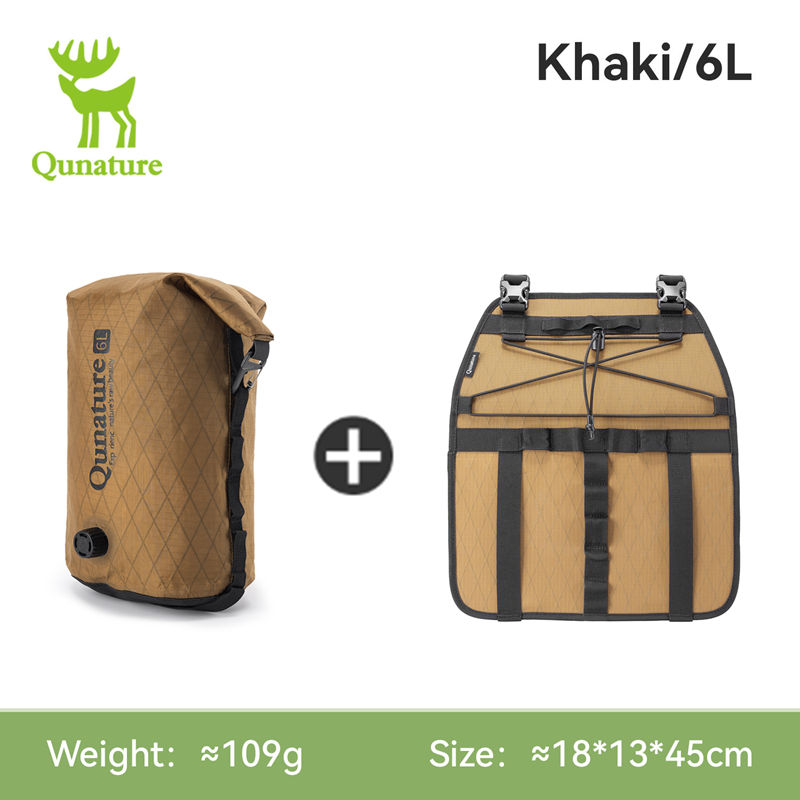 Cycling Gear Duffle - กระเป๋าจักรยาน Qunature 6/12 ลิตร กันน้ำได้อย่างสมบูรณ์แบบ พร้อมถุงบีบอัดน้ำหนักเบา