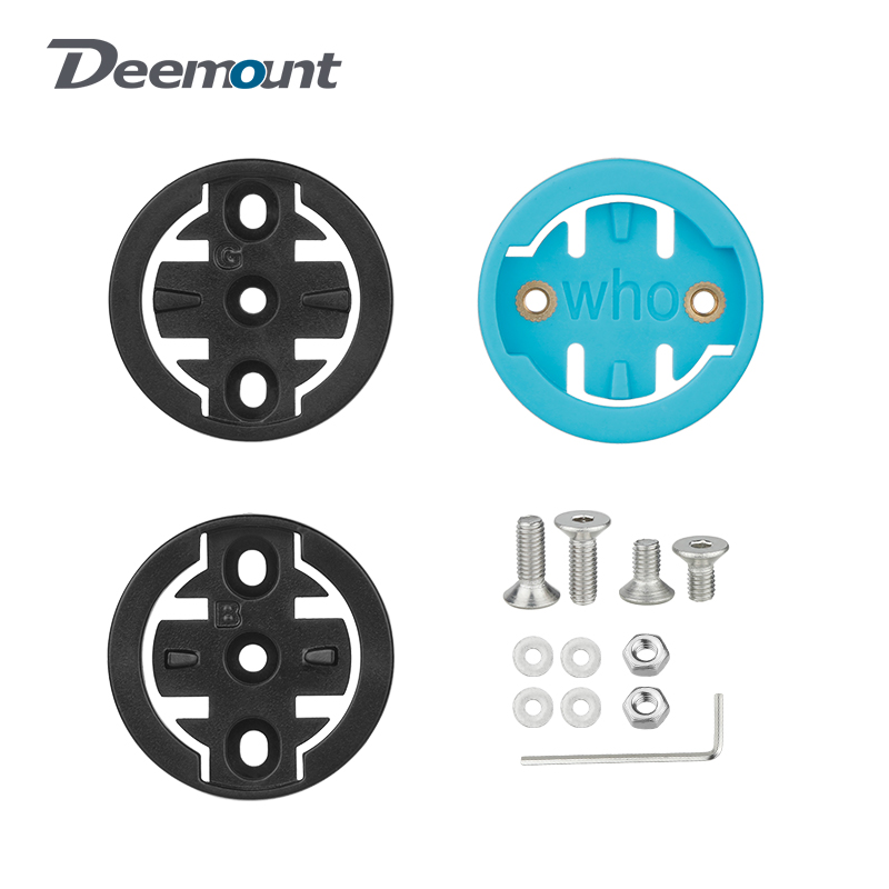 Cycling Gear Mount - ด้านหน้าคอมพิวเตอร์ Mount Adapter เปลี่ยน W/ติดตั้งสลักเกลียวสําหรับ Garmin/