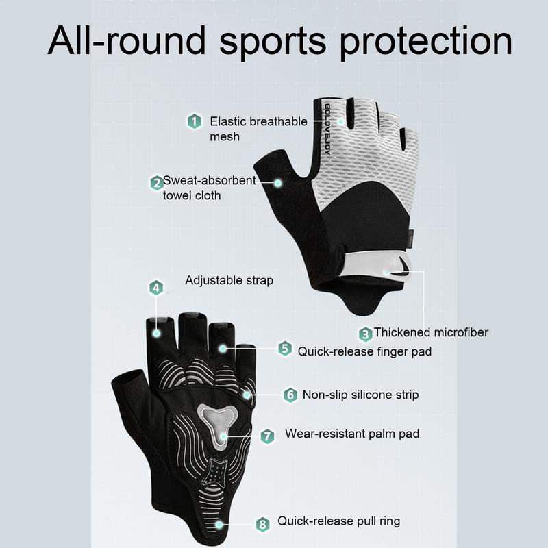 ถุงมือขี่จักรยาน ถุงมือขี่ครึ่ - Cycling Hand Gear บทวิจารณ์และราคา