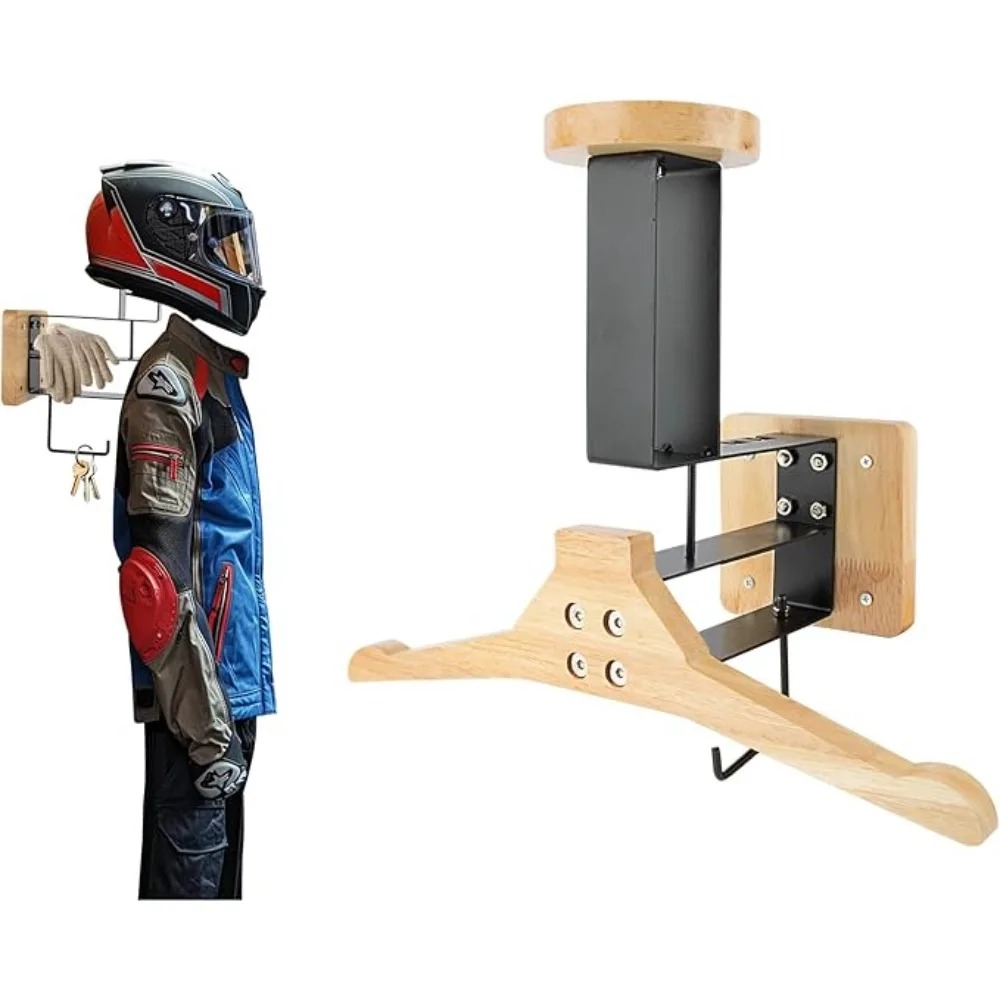 รถจักรยานยนต์ 1 ชิ้นไม้หมวกกัน - Cycling Gear Wall Mount บทวิจารณ์และราคา