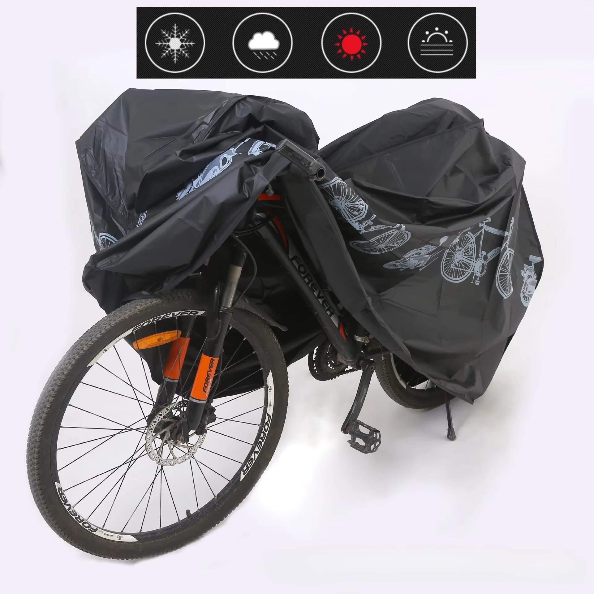 ผ้าคลุมจักรยานกันน้ำ ป้องกันรั - Xc Mtb Gear บทวิจารณ์และราคา