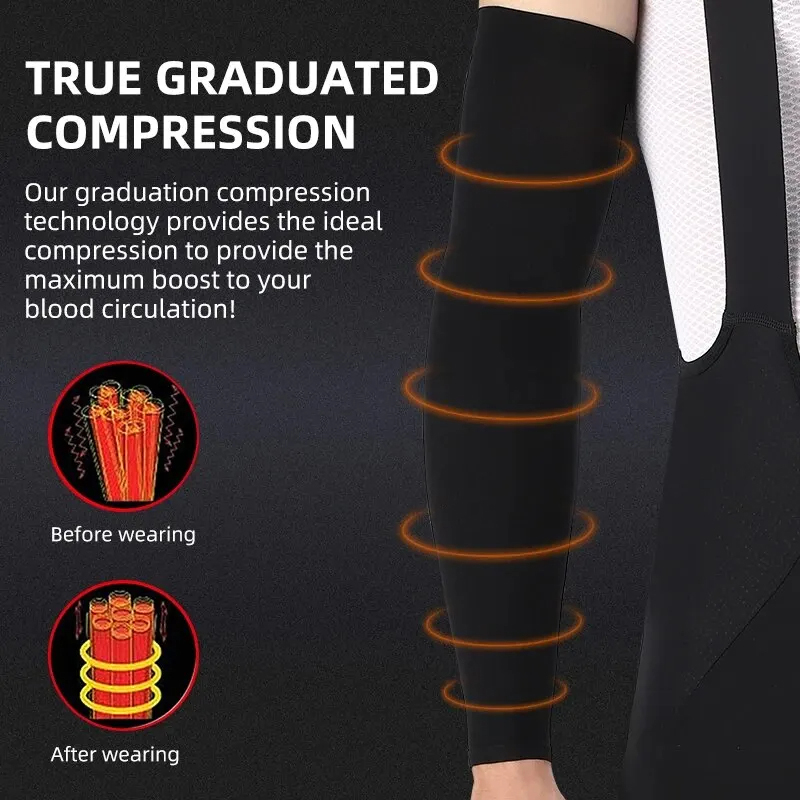 ผ้าไหมน้ําแข็งกีฬาแขนแขนขี่จัก - Cycling Arm Warmers บทวิจารณ์และราคา