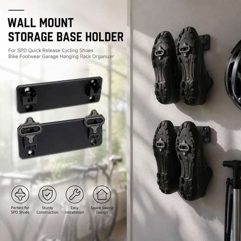 ฐานติดผนังสำหรับเก็บรองเท้าปั่ - Cycling Gear Organizer Wall บทวิจารณ์และราคา