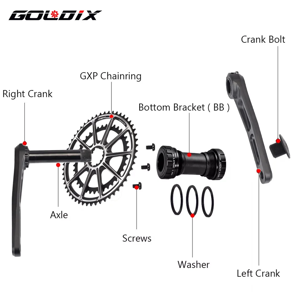 Goldix CNC cranks arkset จักรย - Gravel Bike Tires บทวิจารณ์และราคา