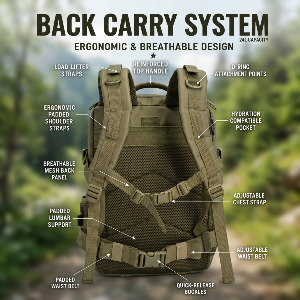 กระเป๋าเป้สะพายหลังแบบยุทธวิธี - Cycling Gear Duffle บทวิจารณ์และราคา