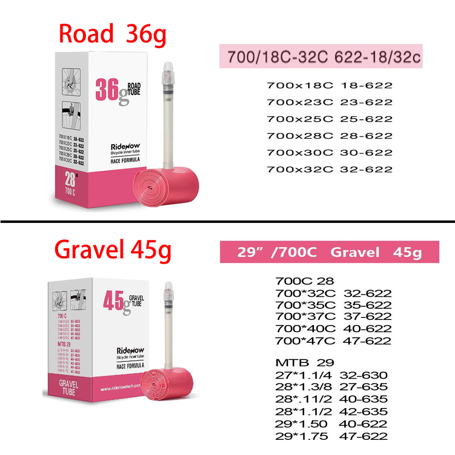 RideNow TPU จักรยานด้านใน 700C - Gravel Bike Tires บทวิจารณ์และราคา