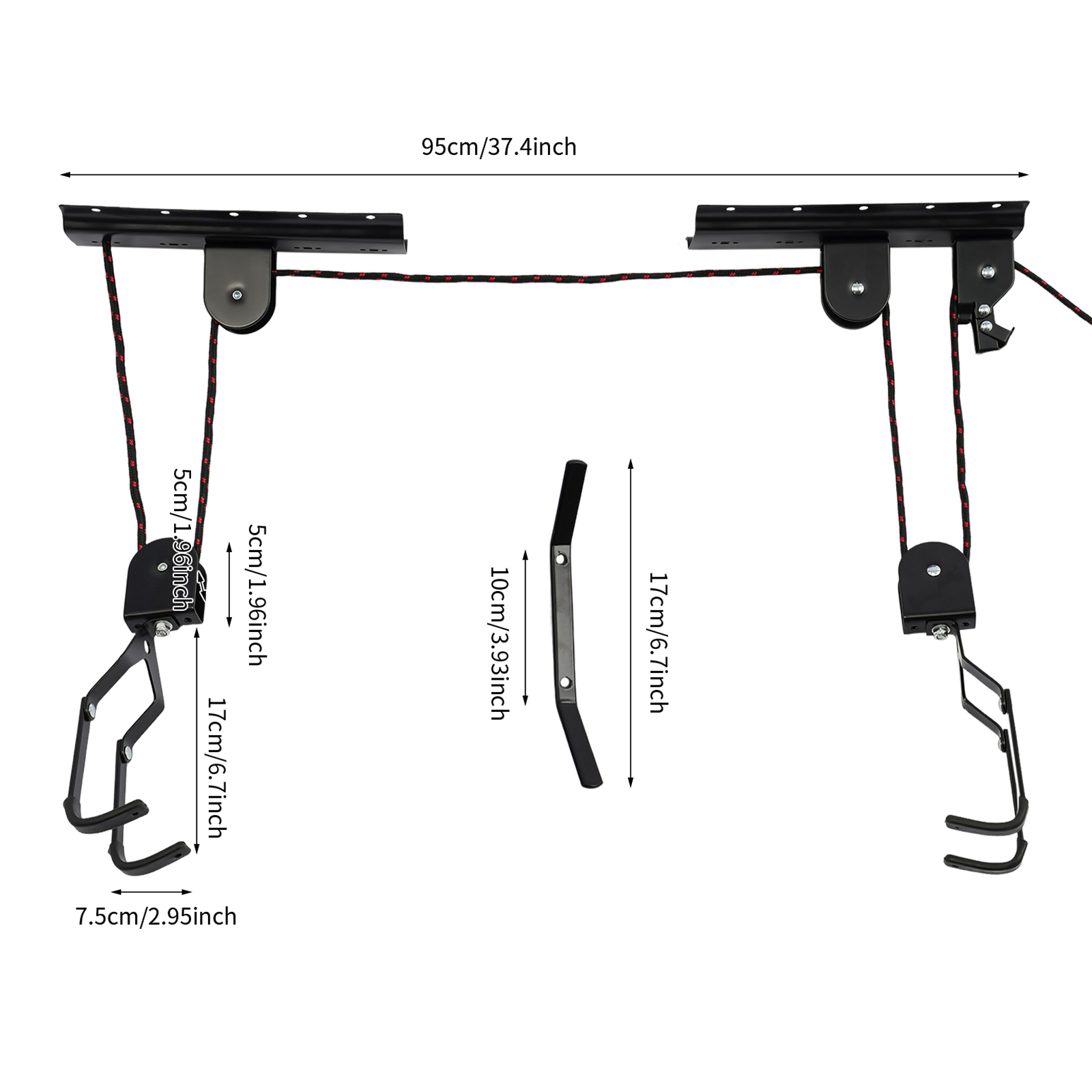 ที่แขวนจักรยานสำหรับเพดานโรงรถ - Cycling Gear Wall Mount บทวิจารณ์และราคา