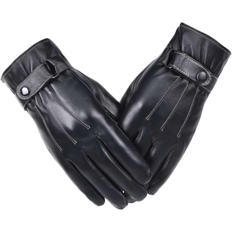 ถุงมือผู้ชายหนัง PU กำมะหยี่บุ - Cycling Hand Gear บทวิจารณ์และราคา