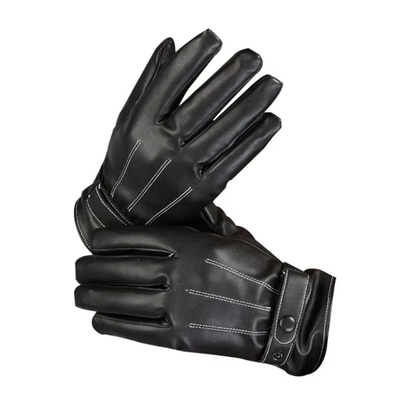 ถุงมือผู้ชายหนัง PU กำมะหยี่บุ - Cycling Hand Gear บทวิจารณ์และราคา