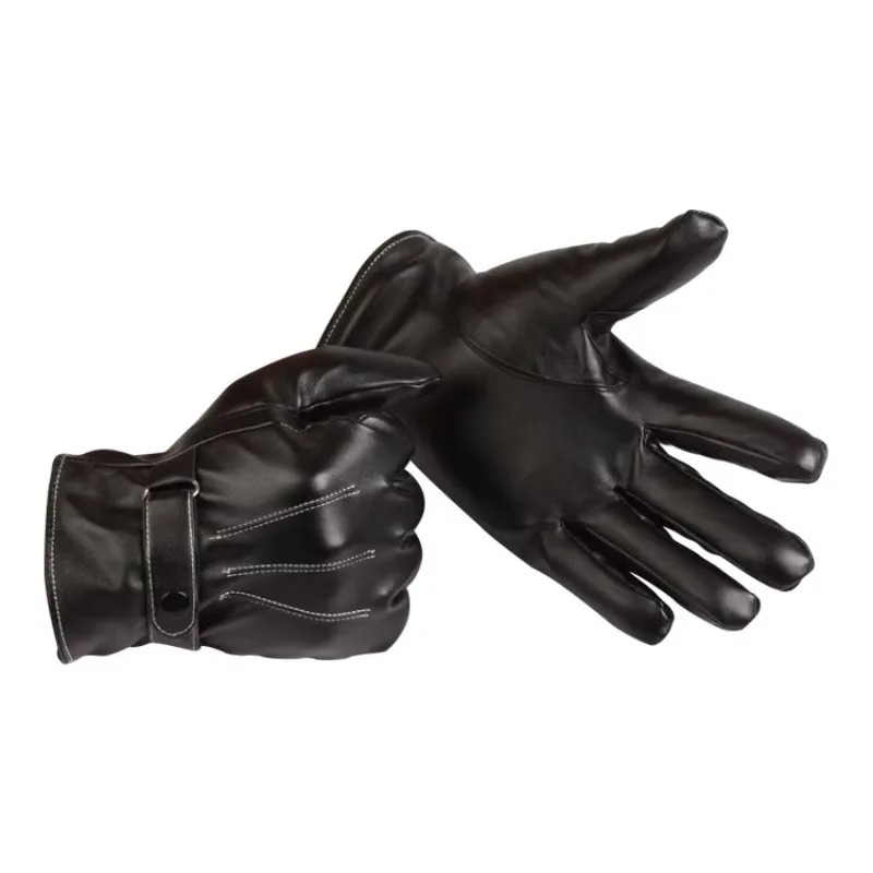 ถุงมือผู้ชายหนัง PU กำมะหยี่บุ - Cycling Hand Gear บทวิจารณ์และราคา